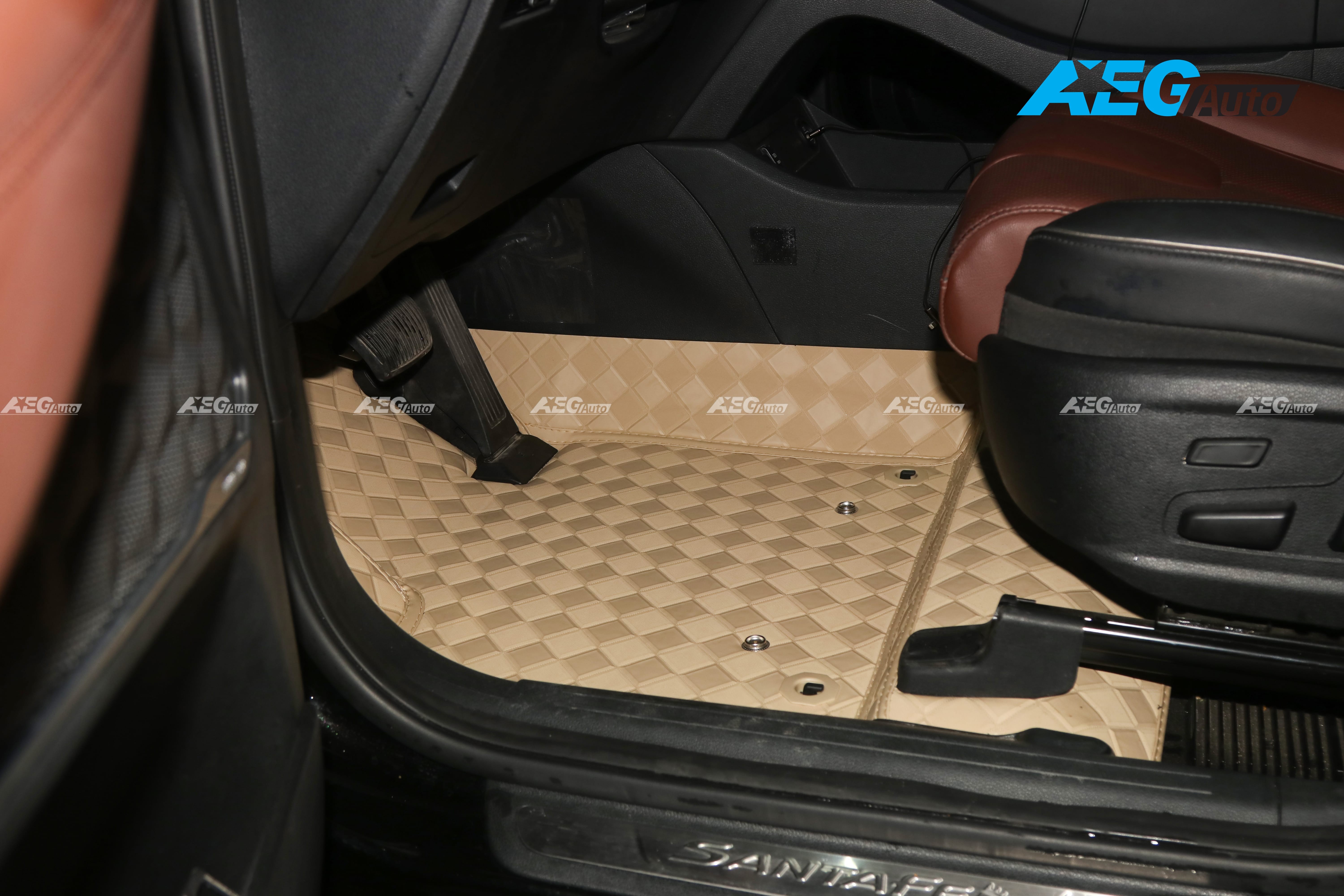 thảm lót sàn ô tô 360 Premium trên Hyundai SantaFe